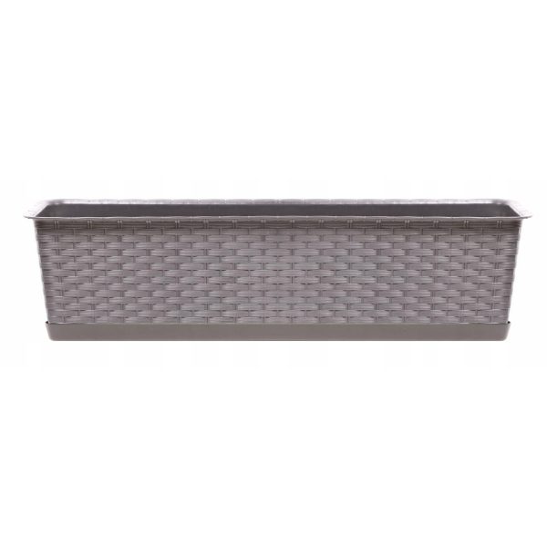 Set 4 jardiniere decorative, cafeniu, 68.5×17.3×15 cm, Ratolla Case P