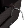 Set 4 jardiniere decorative cu suport metalic, Prosperplast, imitatie ratan, maro, 49.2×17.2×17.4 cm