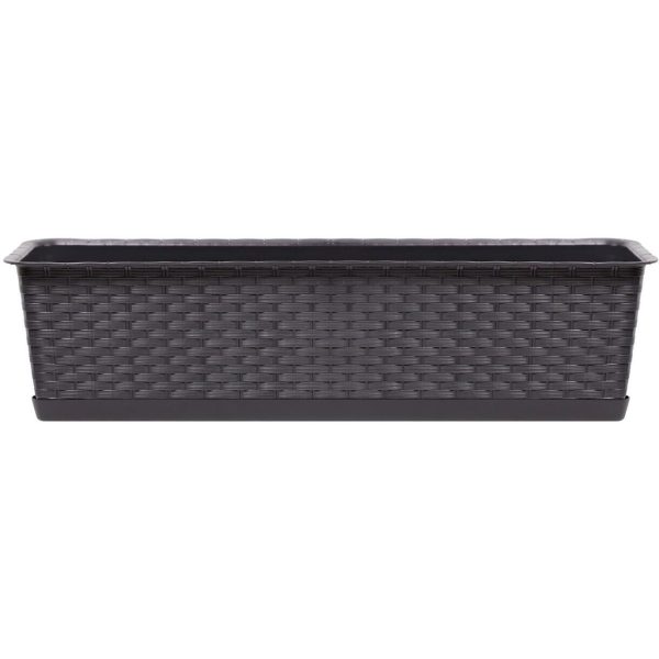 Set 4 jardiniere decorative, maro, 68.5x17.3x15 cm, Ratolla Case P