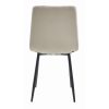 Set 4 scaune bucatarie/living, Artool, Lava, catifea bej, picioare metal negru, 43x51x90 cm
