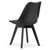 Set 4 scaune bucatarie/living, Artool, Mark, PP negru, picioare negre, 49×55.5×82.5 cm