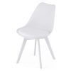 Set 4 scaune bucatarie/living, Artool, Mark, PP alb, picioare albe, 49x43x82 cm