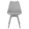 Set 4 scaune bucatarie/living, Artool, Mark, PP gri, picioare gri, 49x43x82 cm