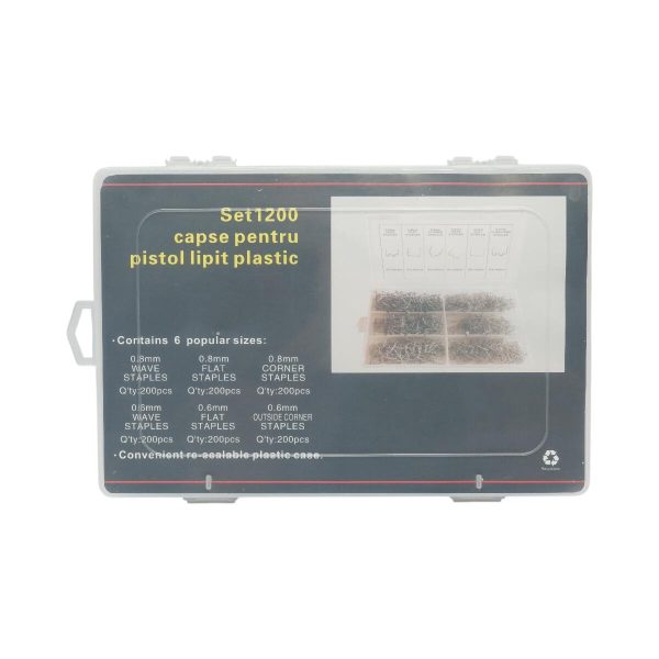 Set capse pentru pistol de lipit/sudat plastic, 1200 buc, Breckner Germany