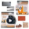 Set 10 discuri diamantate turbo subtire, placi ceramice, taiere umeda si uscata, 115 mm/22.23 mm, Richmann Exclusive