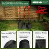 Set harlet, cazma, ascutit, margini zimtate, maner fibra sticla, 115 cm, cu manusi, RedShark