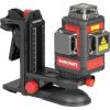 Nivela laser, verde, 360°, 3x3D, 20V Li-ion, cu suport magnetic, acumulator, incarcator, geanta, ochelari, placa tinta, 50 m, Worcraft