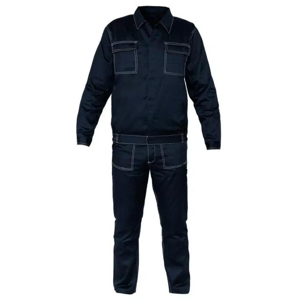 Pantaloni de lucru cu pieptar, salopeta, jacheta, bleumarin, model Twill, marimea XL, NEO
