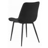 Set 4 scaune bucatarie/living, Artool, Bera, catifea neagra, picioare metal negru, 54x60x88 cm