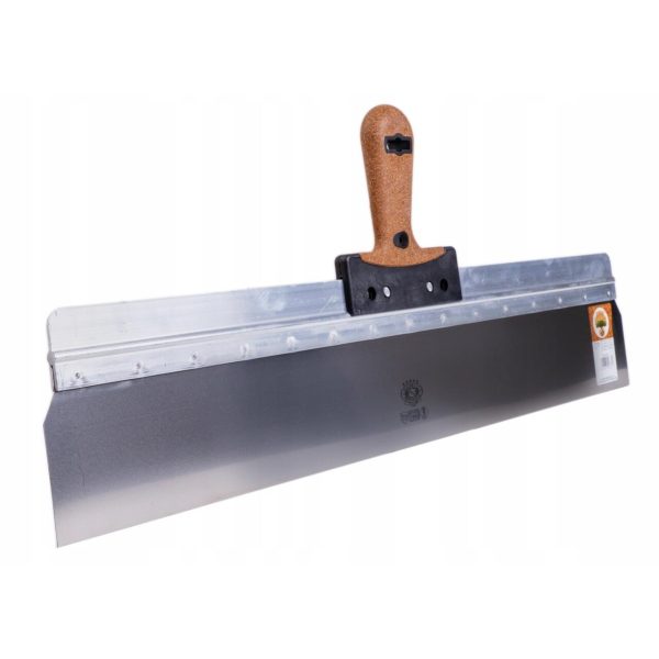 Spaclu inox fatade, 68x10 cm x 0.5 mm, maner pluta, Olejnik