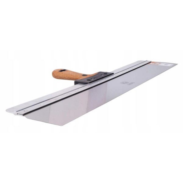 Spaclu inox fatade, 68×10 cm x 0.5 mm, maner pluta, Olejnik