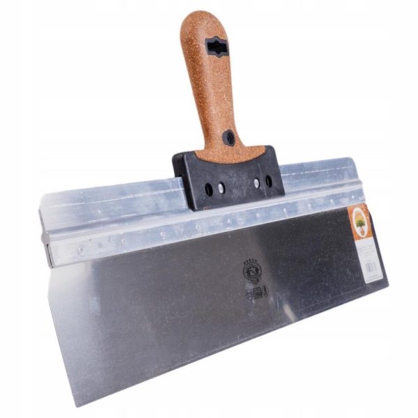 Spaclu inox fatade, 58×10 cm x 0.5 mm, maner pluta, Olejnik