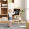 Tabla tip sevalet pentru desen/pictura, cu 2 fete, 3 in 1, 2 compartimente, 58×50.5×109 cm