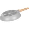 Tigaie ceramica cu maner lemn, rotunda, 26 cm, MagicHome Harmony
