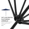 Umbrela gradina/terasa, cu inclinatie, manivela, albastru, 300 cm