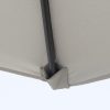 Umbrela gradina/terasa, cu inclinatie, manivela, gri, 300 cm