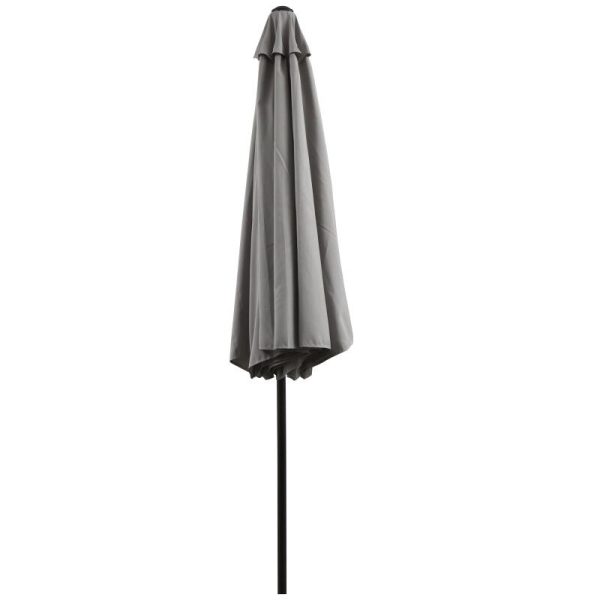 Umbrela gradina/terasa, cu inclinatie, manivela, gri, 300 cm
