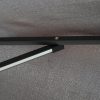 Umbrela gradina/terasa cu panou solar, iluminare LED, articulatie tip banana, manivela, gri, 295 cm