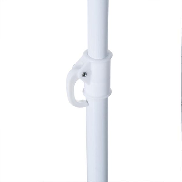 Umbrela plaja cu parasolar, 2 contragreutati, verde inchis, 200 cm