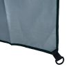 Umbrela plaja cu parasolar, 2 contragreutati, verde inchis, 200 cm