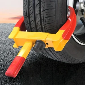 Antifurt roata autoturism sau remorca auto, otel rezistent, ajustabil, blocabil cu 2 chei