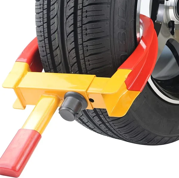 Antifurt roată auto sau remorcă, ajustabil, cu 2 chei