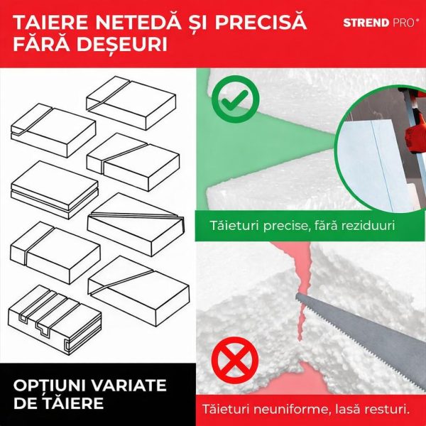 Aparat electric taiat polistiren, 200 W, 170×30 cm, Strend Pro
