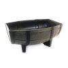 Set 2 ghivece pentru flori model butoi natural 41x29x19 cm
