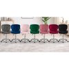 Scaun de birou, Artool, Avola, rotativ, catifea, maro, 53.5x55x72.5-86.5 cm
