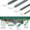 Set 50 araci de gradina, suport pentru rosii, castraveti si fasole, metal acoperit cu PVC, rezistenti la rugina, verde, 210×2 cm, Artool