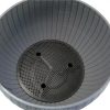 Set 4 ghivece de flori suspendat 26×16 cm, gri inchis