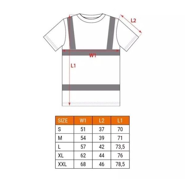 Tricou de lucru, reflectorizant, galben, model Visibility, marimea M/50