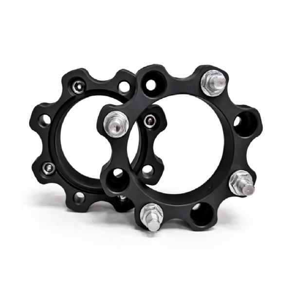 Set 2 buc. Distantiere Roti ATV din Aluminiu Forjat, grosime 50mm, distanta prezoane 4 x 136mm, gaura centrare 120mm, piulite M12 x 1,5