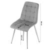 Scaun bucatarie/living, Artool, Split, catifea aramie, picioare metal auriu, 49x60x88 cm
