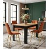 Scaun bucatarie/living, Artool, Split, catifea aramie, picioare metal auriu, 49x60x88 cm