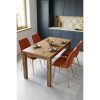 Scaun bucatarie/living, Artool, Bera, catifea aramie, picioare metal auriu, 53x60x87 cm