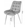 Scaun bucatarie/living, Artool, Bera, catifea aramie, picioare metal auriu, 53x60x87 cm