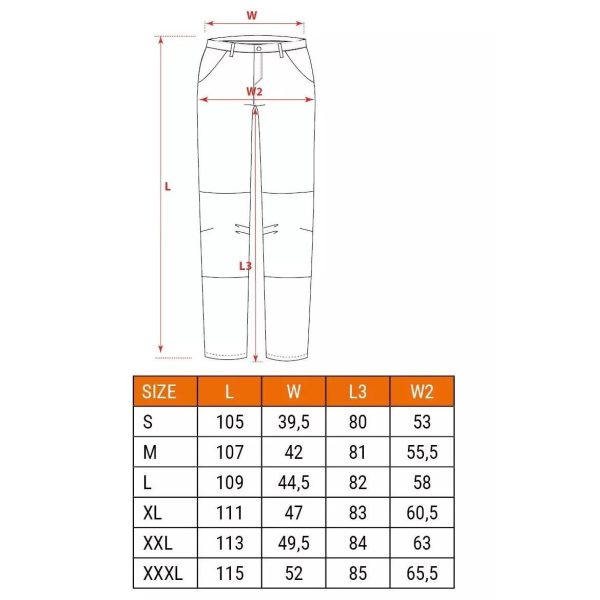 Pantaloni de lucru captusiti, model Warm, marimea L/52, NEO