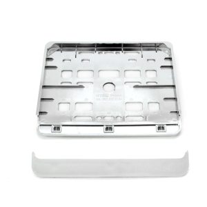 Suport numar inmatriculare cromat pentru motocicleta 15 x 19cm