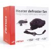 Aeroterma Auto 2in1, Ventilate, Incalzire Rapida si Dezghetare Geamuri, 12V, Putere 150W, cu mufa de bricheta