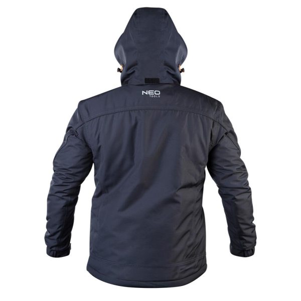 Geaca de lucru Outdoor, impermeabila, cu gluga, negru, marimea XL/54, NEO