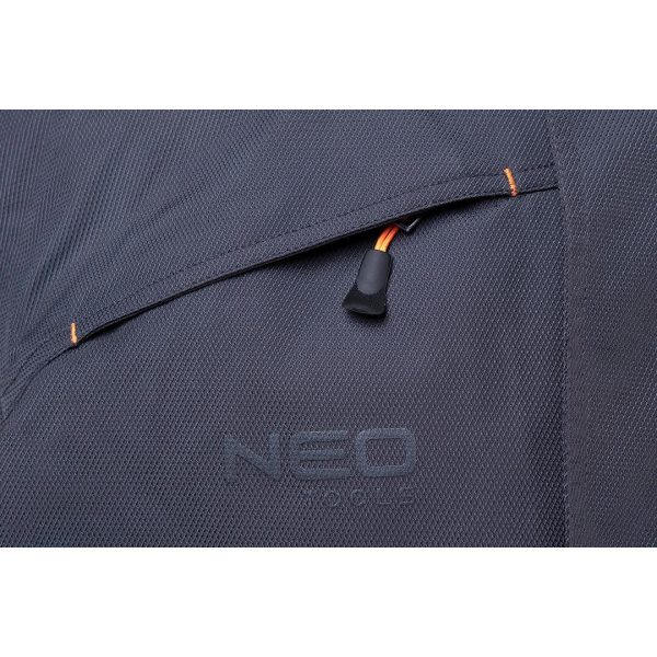 Geaca de lucru Outdoor, impermeabila, cu gluga, negru, marimea XL/54, NEO