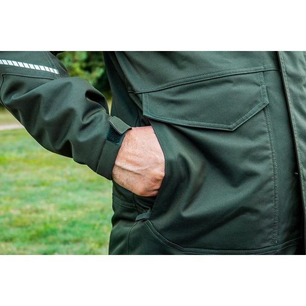 Geaca de lucru cu gluga reglabila, model Camo, marimea L/52, NEO