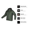 Geaca de lucru matlasata Mix&Match, cu gluga, verde inchis, marimea M/50, NEO