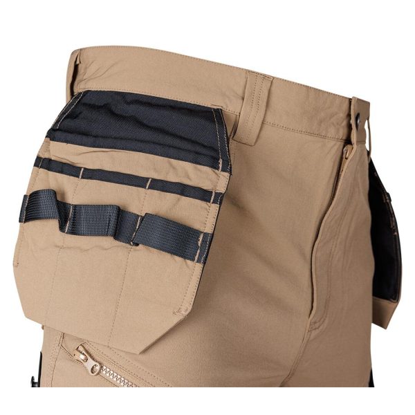 Pantaloni de lucru Mix&Match, elastici, intariri genunchi, bej, marimea XL/54, NEO