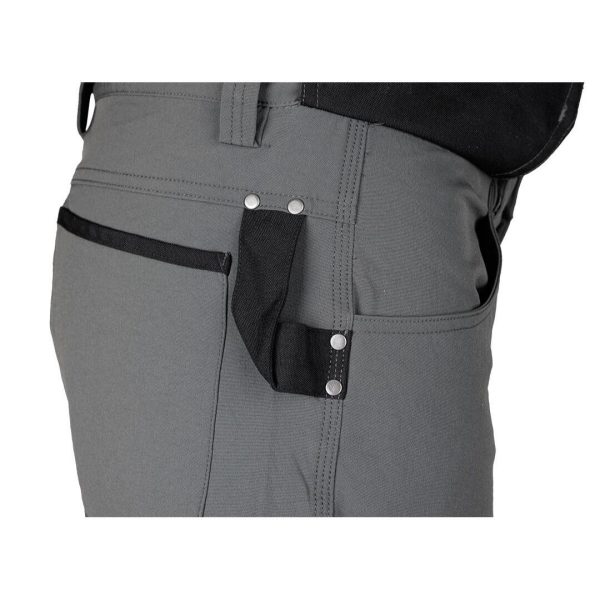 Pantaloni de lucru Mix&Match, elastici, intariri genunchi, gri, marimea M/50, NEO
