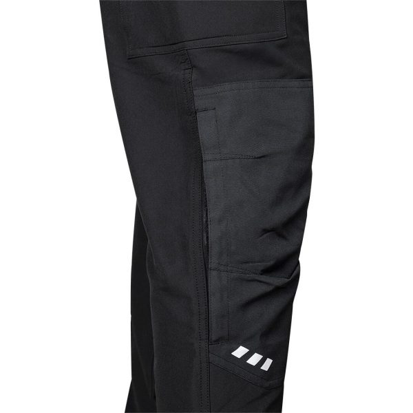 Pantaloni de lucru Mix&Match, elastici, intariri genunchi, negru si portocaliu, marimea M/50, NEO