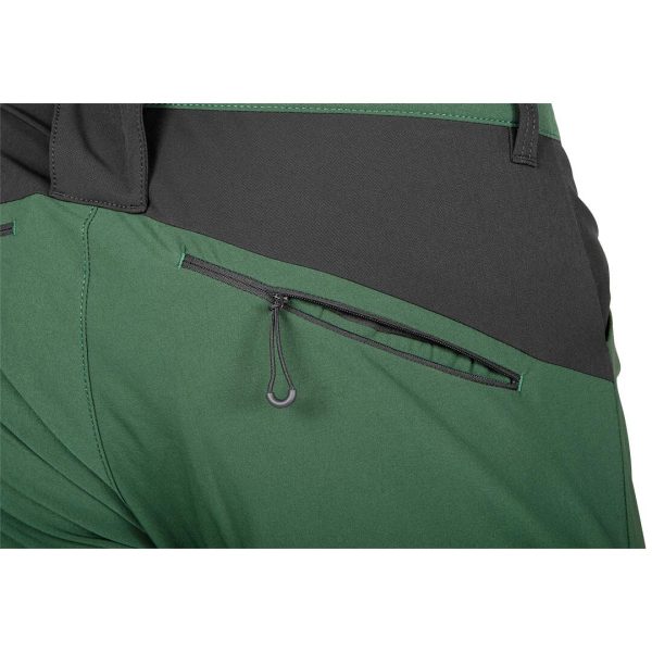 Pantaloni de lucru elastici Outdoor, 230 g/mp, verde si gri, marimea L/52, NEO