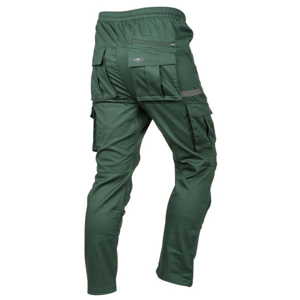 Pantaloni de lucru jogger Outdoor, 280 g/mp, verde, marimea L/52, NEO