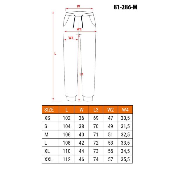 Pantaloni de lucru jogger Outdoor, 280 g/mp, verde, marimea L/52, NEO